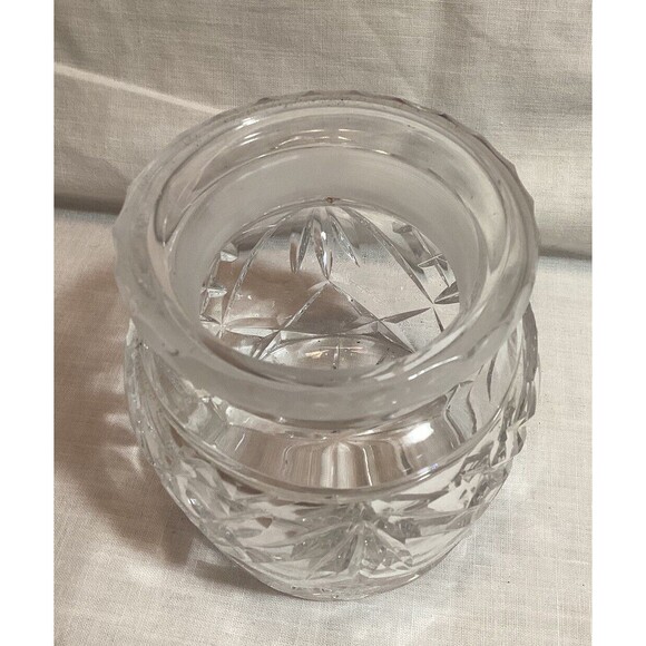 Glass Clear Jar With Glass Lid For Jam Jelly Honey Mustard Condiment Very Heavy - Picture 2 of 14